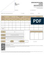 Sistema Educativo Nacional Campeche Boleta de Evaluación