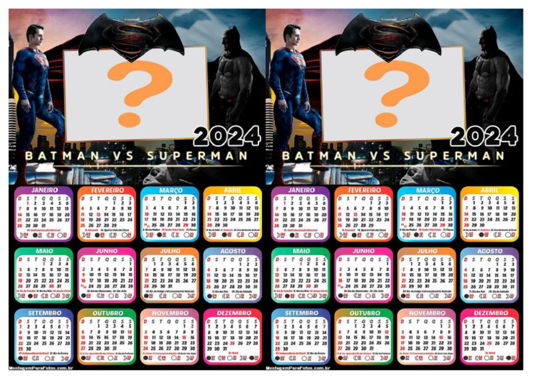 Calendário Batman PDF