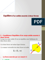 Equilibre D'un Corps Solide Soumis À Deux forces-cours-FR