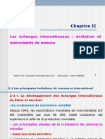 Chapitre II - Les Échanges Internationaux - Evolution Et Instruments de Mesure