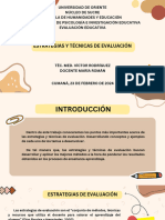 Estrategias y Técnicas de Evaluación 