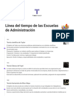 Línea Del Tiempo de Las Escuelas de Administración Timeline - Timetoas