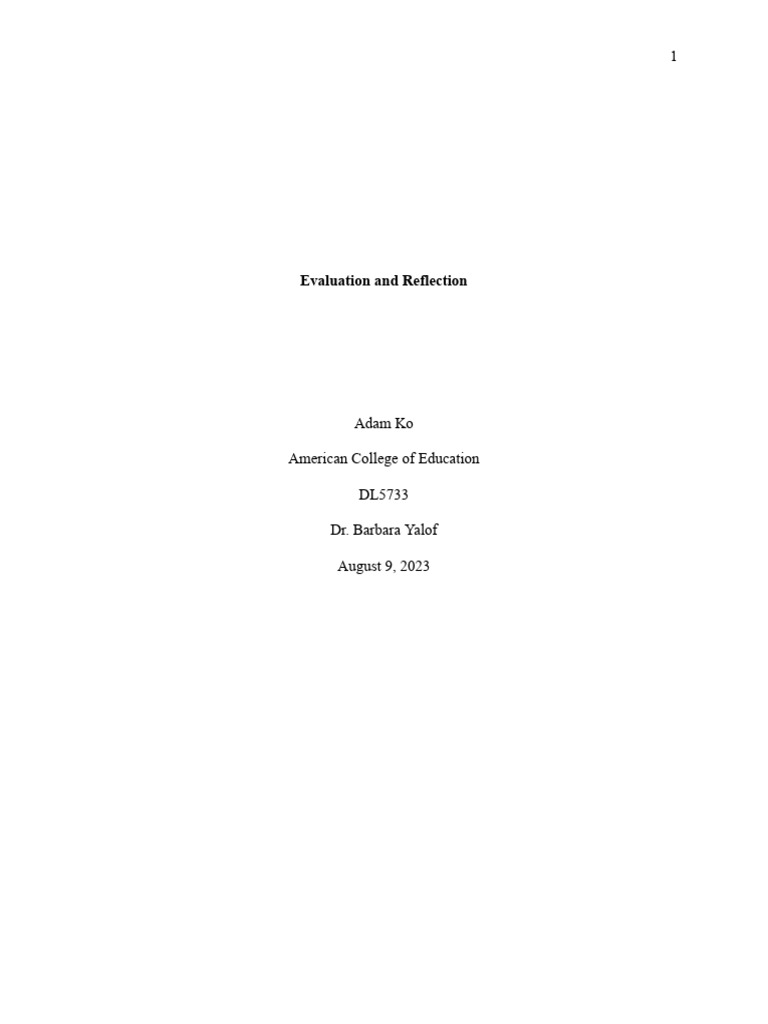 WHAT IS REFLECTION AND EVALUATION visual data 3