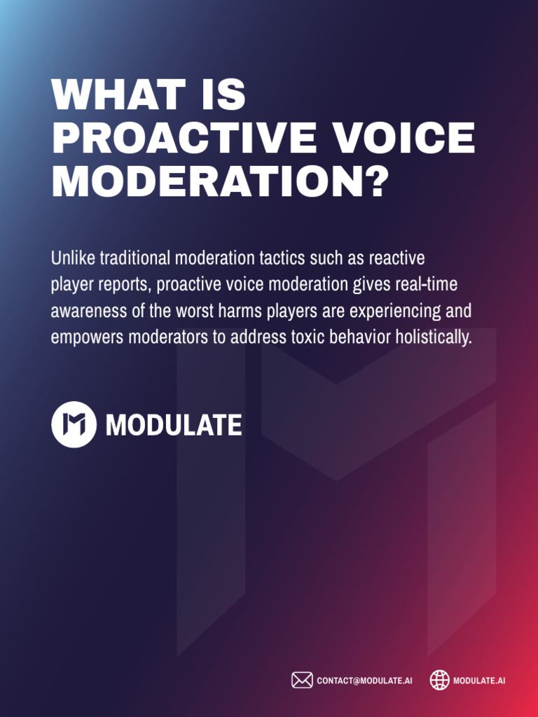 Proactive Voice Moderation Explained | PDF