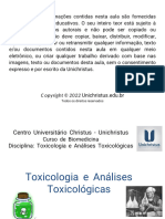 Aula 01 - Introdução À Toxicologia - Unichristus - 2021.2