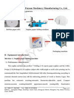 Specifications Details of 330mm Napkin Machine and Packaging Machine