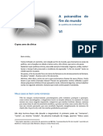 6 - O Grau Zero Da Clínica (A Psicanálise Do Fim Do Mundo)