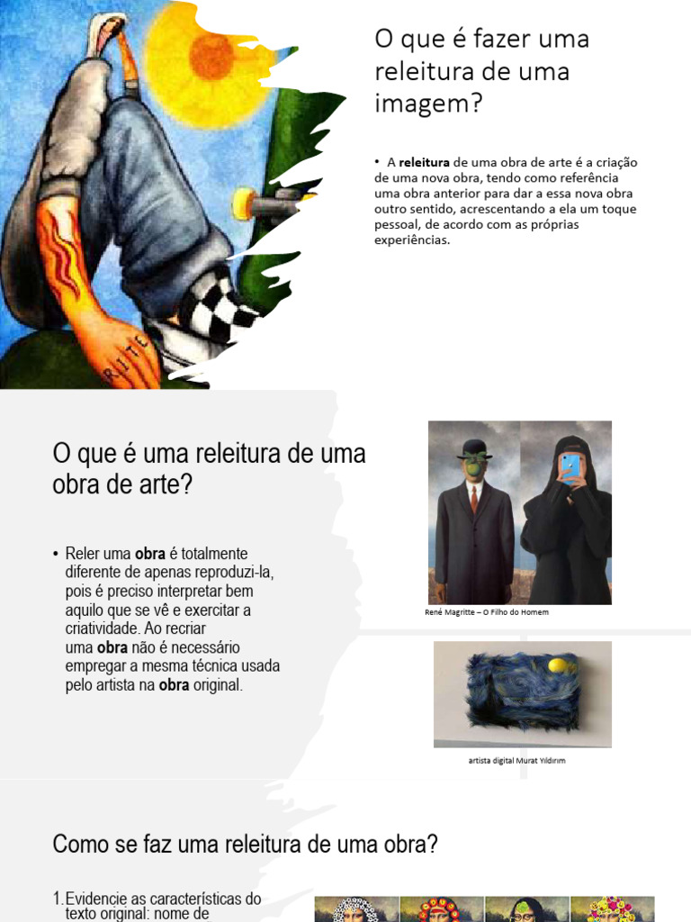 Releitura de Obras de Arte: Conceitos e Exemplos | PDF | As artes