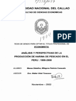 Análisis y Perspectivas de La Producción de Harina de Pescado