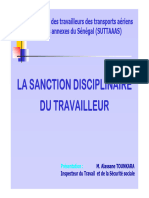 Les Sanction en Droit Du Travail Sénagal