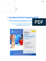 Programa I Jornada de Salud Ocupacional UC (02-12-2022)