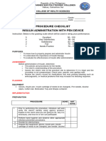 Insulin Admin With Pen Device