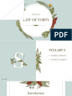 LAW OF TORTS - Module 2