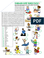 Jobs and professions Word search and crossword