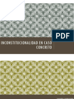 Inconstitucionalidad en Caso Concreto