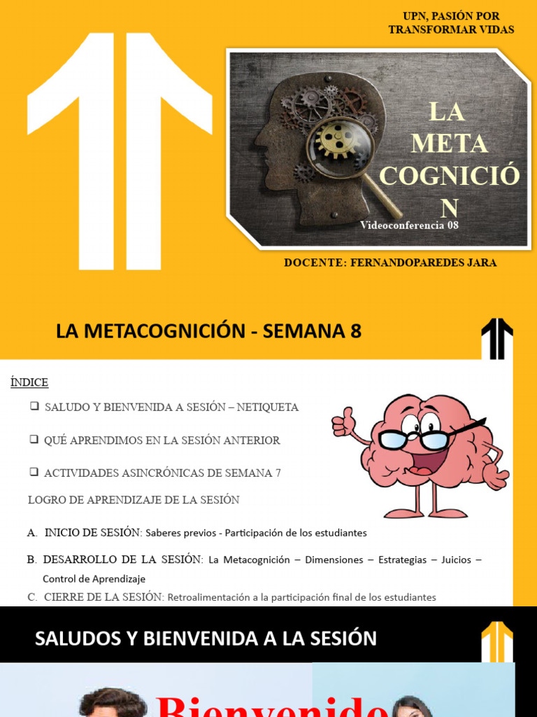 Estrategias de Metacognición en Aprendizaje | PDF | Teoria de la mente ...