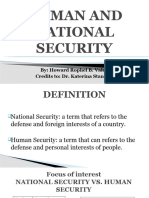 Human and National Security CWTS