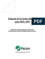 Evolución de las tarifas eléctricas 1993 2006