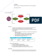 Basic Functions of MGMT Summarized