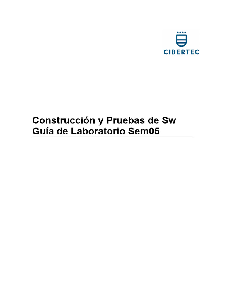 Guia Lab - Sem05 - CPSI (2024-Verano) | PDF | Software | Ingeniería de ...