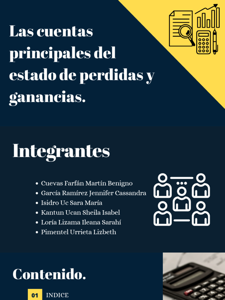 Las Cuentas Principales Del Estado de Perdidas y Ganancias | PDF ...