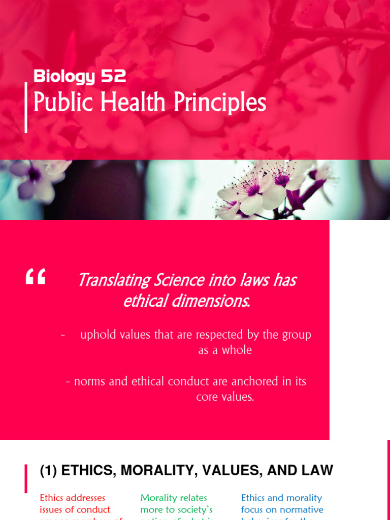Public Health Ethics and Principles | PDF | Morality | Autonomy