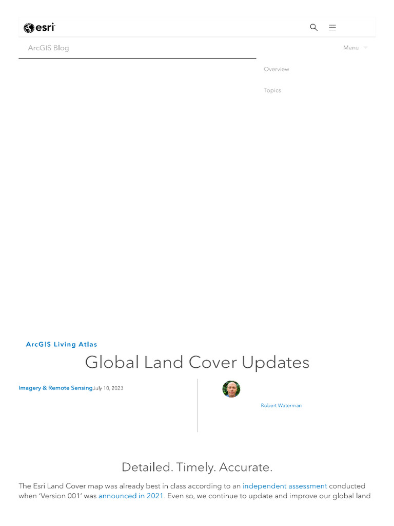Global Land Cover Updates | PDF