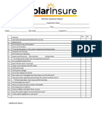 Solar System Inspection Checklist 9