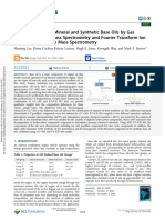 Lee Et Al 2022 Characterization of Mineral and Synthetic Base Oils by Gas Chromatography Mass Spectrometry and Fourier