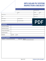 IBTS Solar PV System Inspection Checklist 4