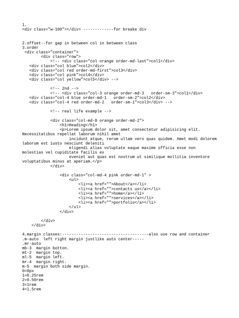 Bootstrap Layout and Styling Guide | PDF