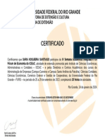 Certificado: Fórum de Economia Do ICEAC, Atividade de Extensão Promovida Pelo Instituto de Ciências Econômicas