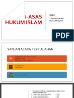 Kuliah Pembuka Asas Hukum Islam 2022