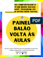 382 Painel Balao Volta As Aulas LVPVSH