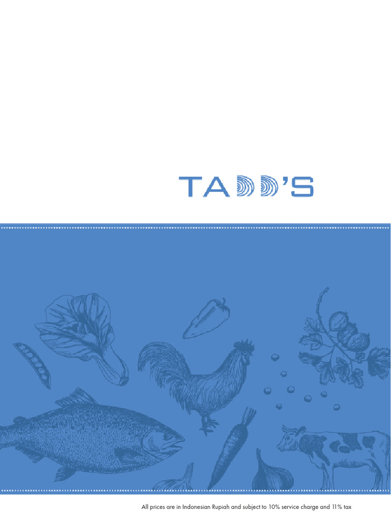 TADD's Restaurant Menu Overview | PDF | Cooking, Food & Wine