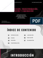 Exposición 7fusión, Escisión, Transformación, Disolución y Liquidación