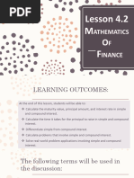 Lesson 4.2 Mathematics of Finance Final