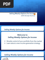 Selling Weekly Options For Income Slides