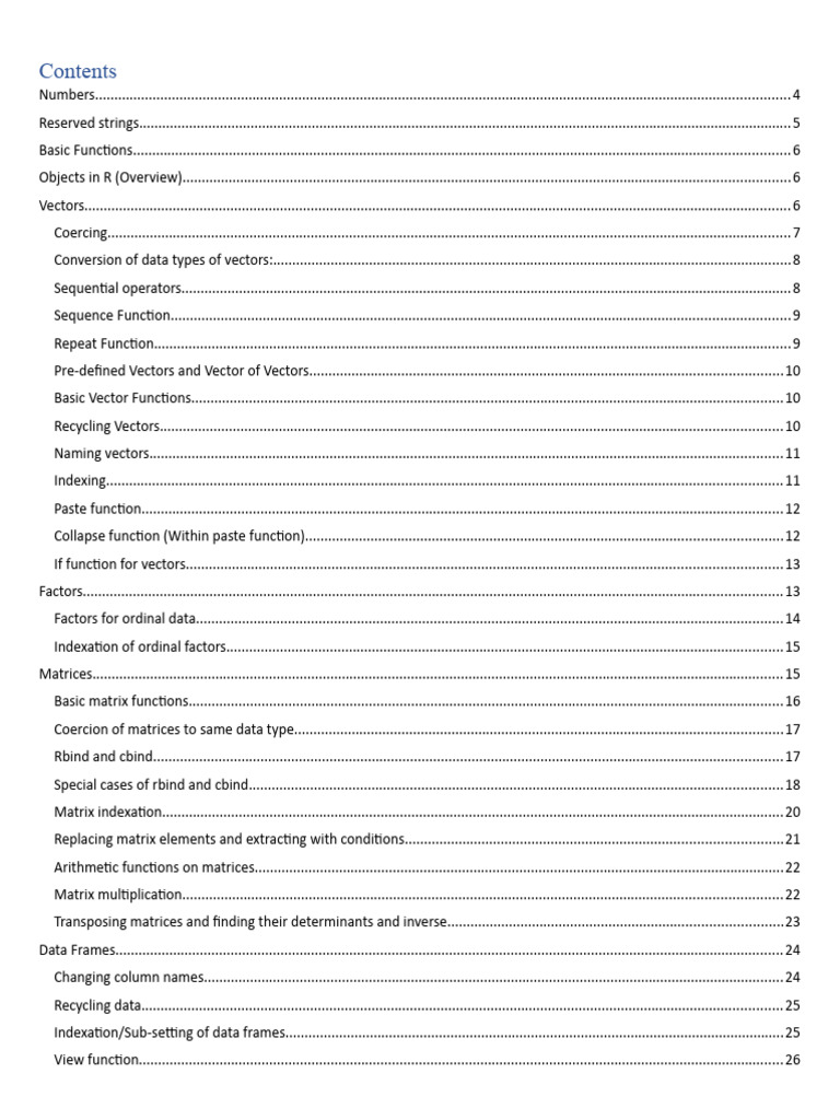R Notes | PDF
