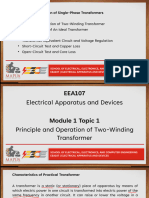 Principle and Operation of Transformer