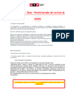 ? Semana 15 - Tema 01 Tarea - Versión Borrador Del Artículo de Opinión