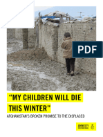 Amnesty Int. - "My Children Will Die This Winter". Afghanistan's Broken Promise To The Displaced (2016)