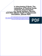 Download Ebook PDF Psychiatric Interviewing E Book The Art Of Understanding A Practical Guide For Psychiatrists Psychologists Counselors Social Workers Nurses And Other Mental Health Professionals 3Rd Edition E full chapter