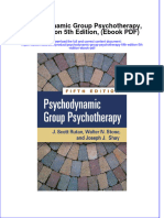 Ebook PDF Psychodynamic Group Psychotherapy Fifth Edition 5Th Edition Ebook PDF Full Chapter