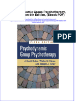 Download Ebook PDF Psychodynamic Group Psychotherapy Fifth Edition 5Th Edition Ebook Pdf full chapter