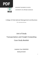 Case Study Booklet of Transportation and Freight Forwarding