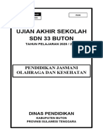 Soal Ujian Pjok