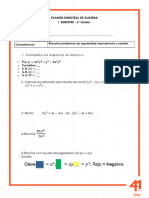 6to FRATERNITY - EXAMEN BIMESTRAL DE ÁLGEBRA - I BIM - ENTREGABLE