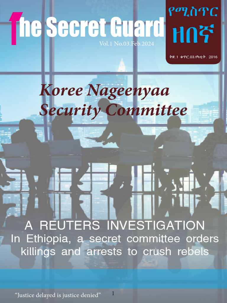 In Ethiopia, A Secret Committee Orders Killings and Arrests To Crush ...