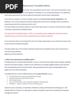 Requirement Traceability Matrix